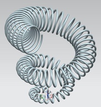 double helix pinshape spring 3d print model - Mito3D