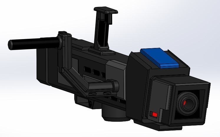 laser cannon pinshape gun 3D print model - Mito3D