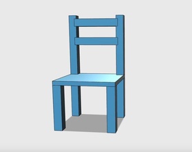 chair pinshape 3d-design 3d print model - Mito3D