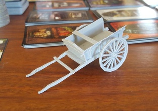 small cart 28mm - fits 1 base pinshape 3d-design 3d print model - Mito3D
