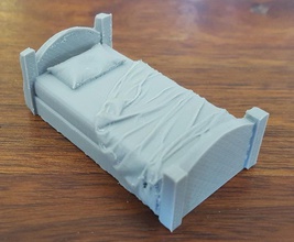 bed unmade 28mm openforge pinshape 3d-design 3d print model - Mito3D