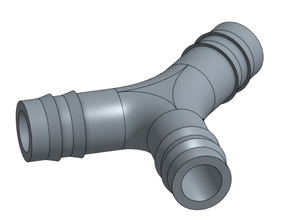 y splitter 1 2 pinshape connettori tubo coltura idroponica onshape 3d print model - Mito3D