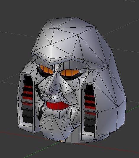 Roboter hochladen ursprüngliche megatron Kopf radioaktive pinshape 3D print model - Mito3D