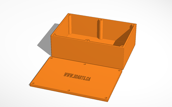 boîtier boîte 120x80x40mm pinshape électrique 3d print model - Mito3D