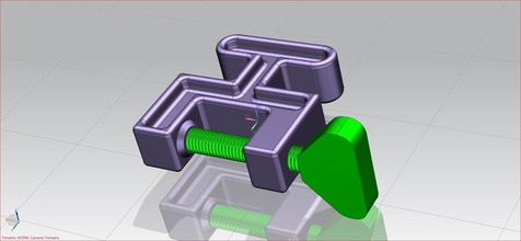 clamp hook pinshape 3d print model - Mito3D