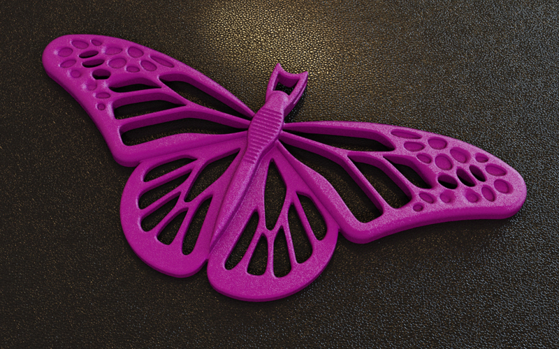 butterfly pinshape Schmetterling 3D print model - Mito3D