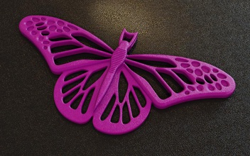 borboleta pinshape 3d print model - Mito3D