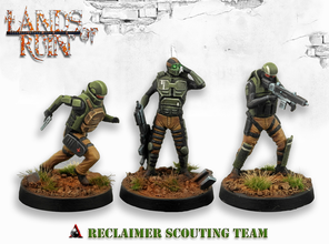lands ruin - reclaimer squad pinshape tabletop-game miniature game 3d print model - Mito3D