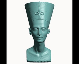 busto nefertiti real 3d scansione pinshape egypte statuetta buste 3d print model - Mito3D