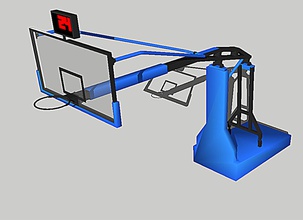 basketball-hoop pinshape 3d-design 3d print model - Mito3D