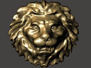 lion tête pinshape Conception 3d 3d print model - Mito3D