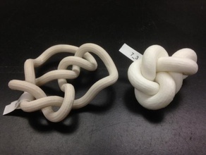 minimum rope length conformation knot 7 3 pinshape 3d-design 3d print model - Mito3D