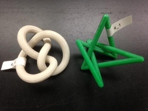 minimal stick conformation knot 4 1 pinshape 3d-design 3d print model - Mito3D