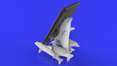 idolphin6 pinshape 3d baskı tasarım Yarışması low poly 3d print model - Mito3D