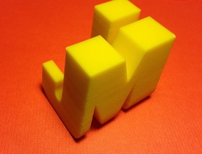 james madison university cubo 3d logotipo letras pinshape design 3d print model - Mito3D