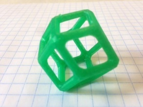 rhombic dodecahedron pinshape 3d-design 3d print model - Mito3D