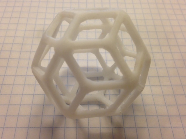 rhombisch triacontahedron pinshape 3d design 3D print model - Mito3D