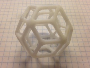 rhombic triacontahedron pinshape 3d-design 3d print model - Mito3D