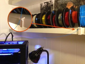 filament shelf clip pinshape 3d-design 3d print model - Mito3D