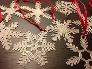 snowflake ornaments pinshape 3d-design 3d print model - Mito3D