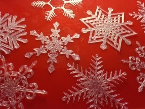 snowflakes pinshape 3d-design 3d print model - Mito3D