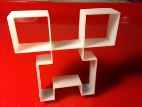 creeper desk ornament pinshape 3d-design 3d print model - Mito3D