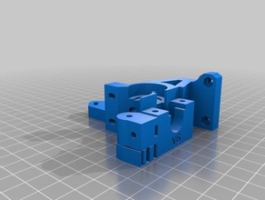 compact extruder e3d v6 pinshape createc-3d createc3d e3dv6 extruder-3d-printing-3d-printed-bolt-hobbed 3d print model - Mito3D