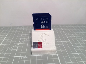 sd card holder pinshape sd-card 3d print model - Mito3D