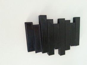 wall hanger pinshape 3d-design 3d print model - Mito3D