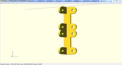 i3 bowden j-head fan mount pinshape 3d-design 3d print model - Mito3D