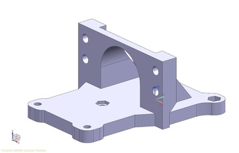 dondolo extruder mount hadron pinshape 3d-design 3d print model - Mito3D