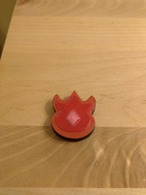 volcano badge pokemon magnet pinshape 3d-design 3d print model - Mito3D
