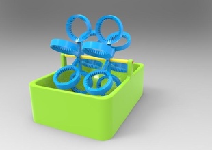 wind wand bubbler pinshape 3d-design 3d print model - Mito3D