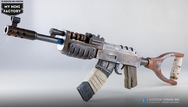 ak47 óxido pinshape cosplay diseño concurso gamegun juguete puntales pistola props 3d print model - Mito3D