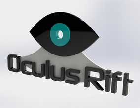 oculus rift logotipo pinshape 3d design 3d print model - Mito3D