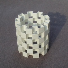 es gaiola tubo 4 versões pinshape interessantes legal cilindro 3d print model - Mito3D
