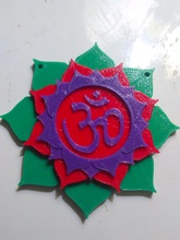 lotus pinshape flower sacred geometry om 3d print model - Mito3D