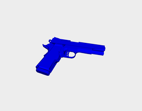 handgun pinshape gun 3d print model - Mito3D