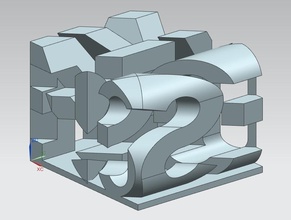 perspective pinshape trick decoraction 3d print model - Mito3D