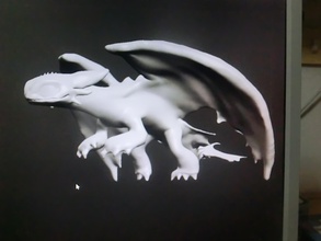 dragón noche furia nocturna dientes pinshape 3d print model - Mito3D