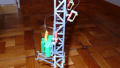 eletric transformer pole pinshape 3d-design 3d print model - Mito3D