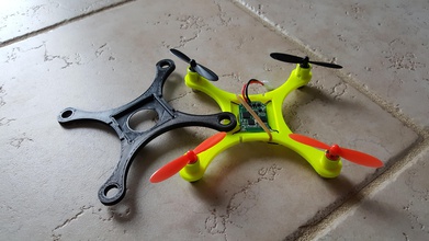 micro rc quadcopter pinshape drone racer course cadre drones partie modèle rcmodel multirotor l'intérieur distance contrôle petite quad copter frame 3d print model - Mito3D
