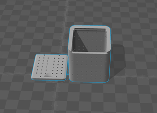 desiccant holder pinshape spool plastic filament humidity box lid 3d print model - Mito3D