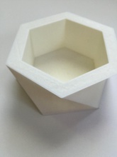 hex cup pinshape 3d-design 3d print model - Mito3D