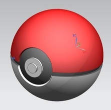 pokeball öffnet schließt pinshape Dekoration Spielzeug Spiele gameboy pokemon 3d print model - Mito3D