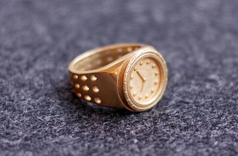 montre bague pinshape mode accessoires bijoux temps regarder l'anneau 3d print model - Mito3D