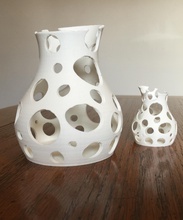 mercan vazo pinshape sanatsal tasarım yatak odası ofis ev vazolar 3d print model - Mito3D