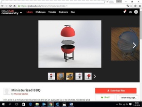 mini kogel barbecue pinshape 3d print model - Mito3D