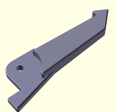 improved filament spool arm taz 3d printer pinshape 3d-design 3d print model - Mito3D