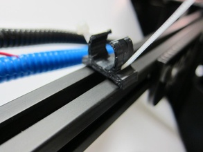 8020 extrusion attache câble routage clip pinshape Conception 3d 3d print model - Mito3D